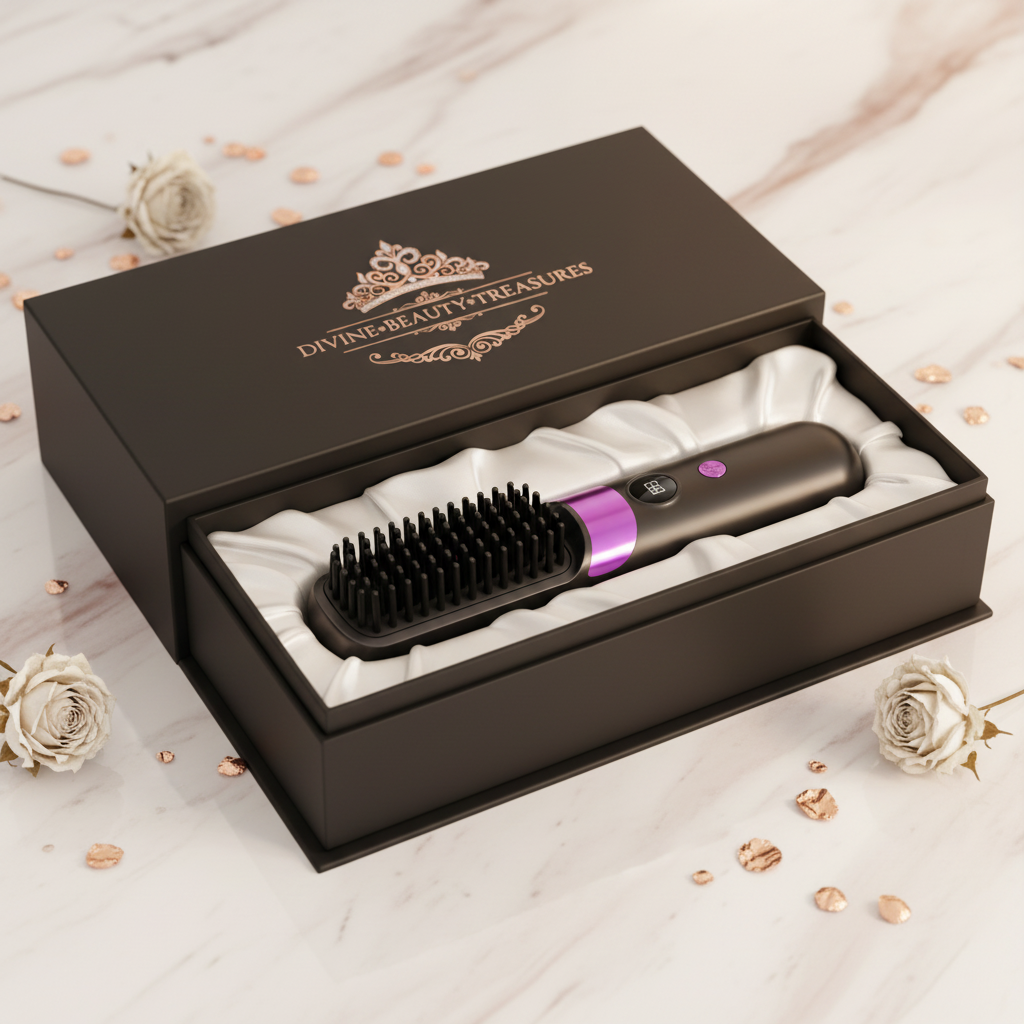 Divine Beauty Treasures - Hair Comb Packaging