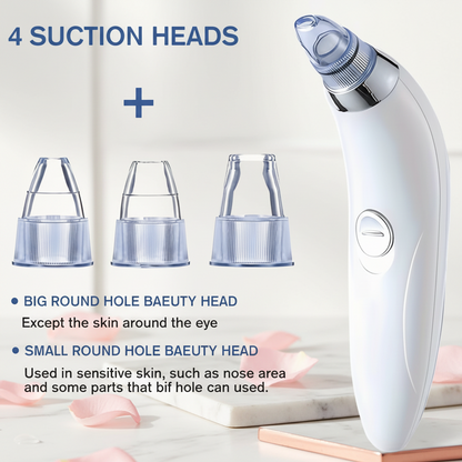 Blackhead Remover Pore Vacuum – 4-Head Electric Skin Cleanser