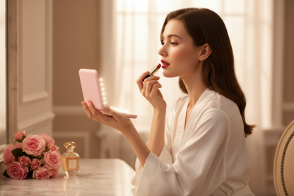 LED Compact Mirror Lifestyle Ad