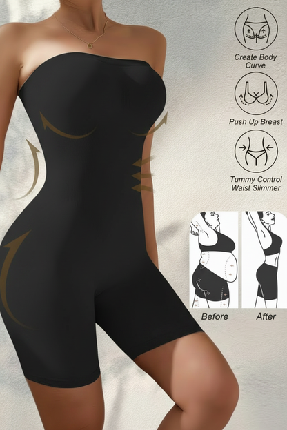 Shapewear Bodysuit Black Front