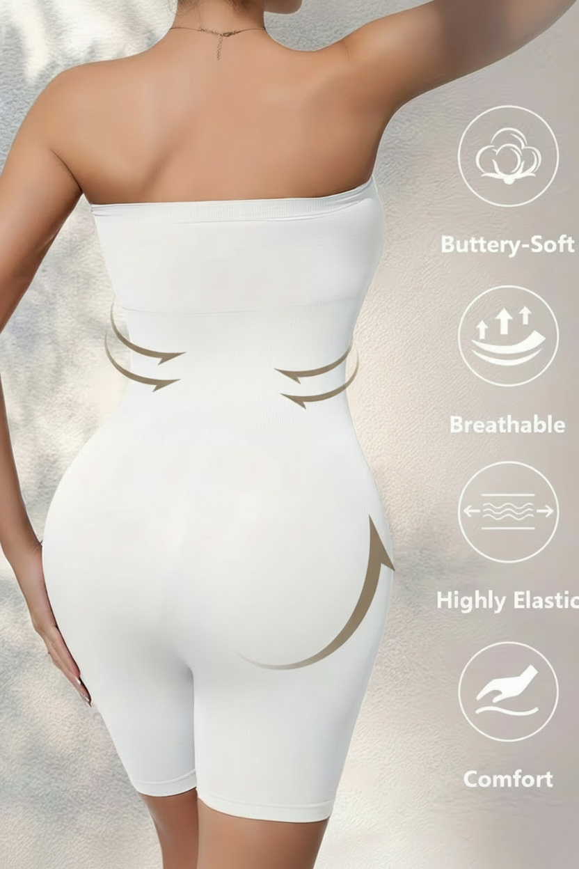Shapewear Bodysuit White Back
