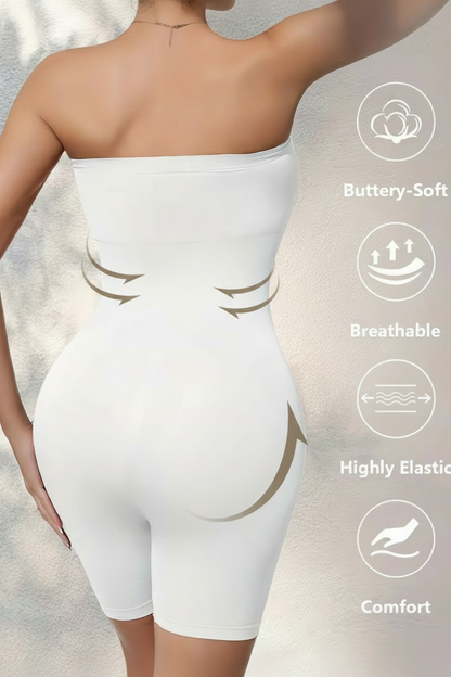 Shapewear Bodysuit White Back