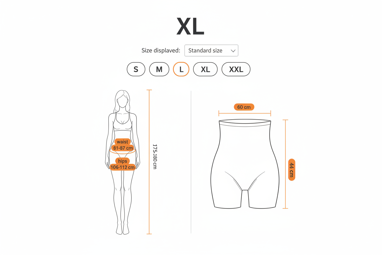 XL Size Guide